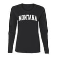 thumbnail image 1 of Wild Bobby State of Montana College Style Women Graphic Long Sleeve Tee, 1 of 5