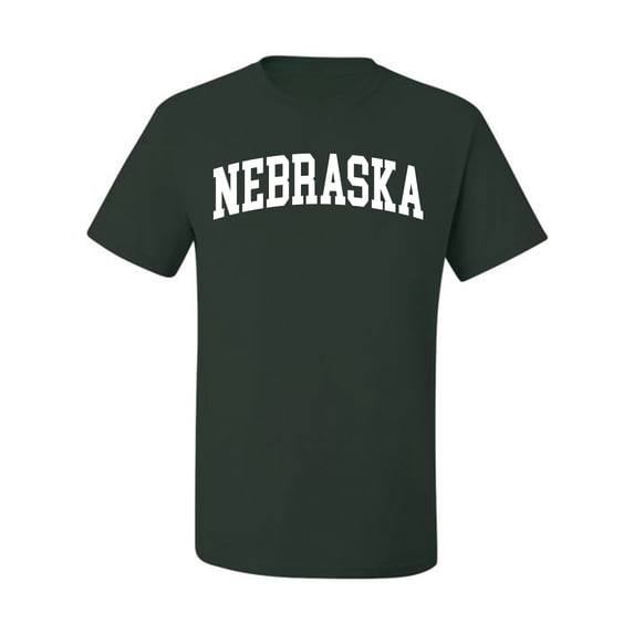Wild Bobby State of Nebraska College Style Men Tee