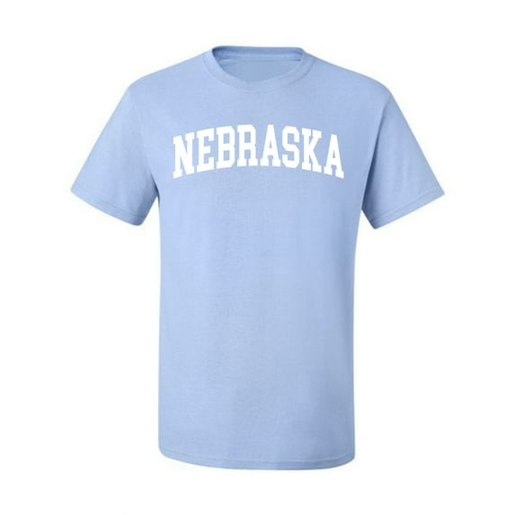 Wild Bobby State of Nebraska College Style Men Tee