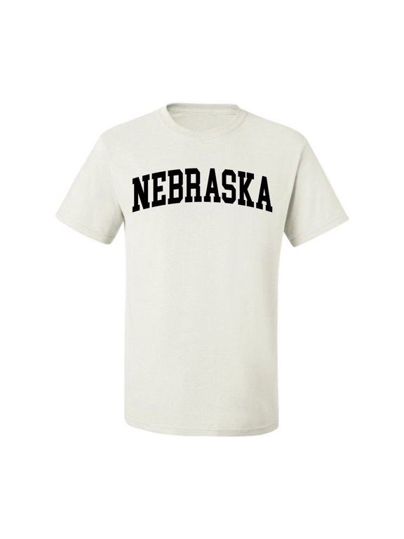 State of Nebraska College Style Men Tee