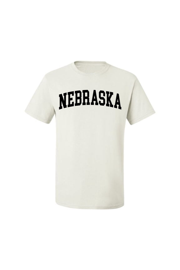 State of Nebraska College Style Men Tee