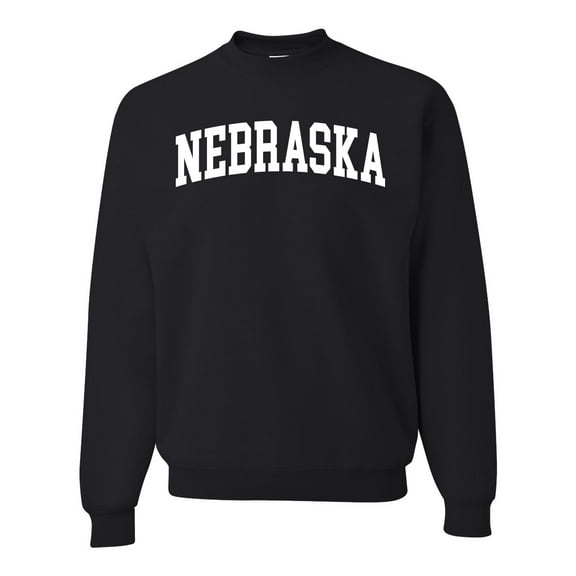 Wild Bobby State of Nebraska College Style Unisex Crewneck Sweatshirt