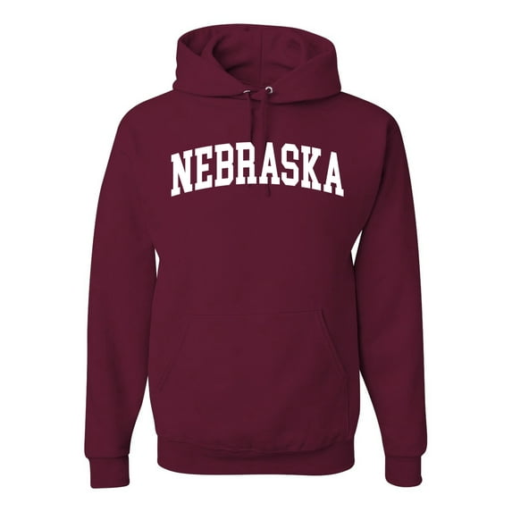 Wild Bobby State of Nebraska College Style Unisex Hoodie Sweatshirt