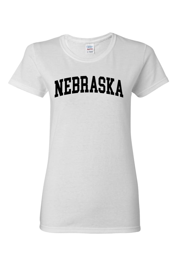 State of Nebraska College Style Women Graphic Tee