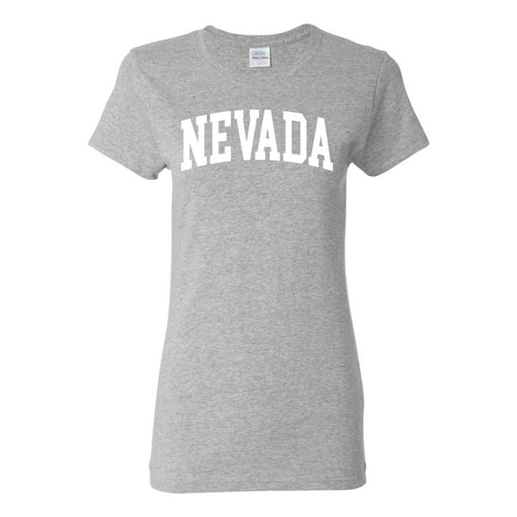Wild Bobby State of Nevada College Style Women Graphic Tee