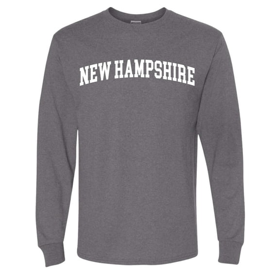 Wild Bobby State of New Hampshire College Style Men Long Sleeve Shirt