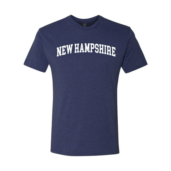 Wild Bobby State of New Hampshire College Style Men Premium Tri Blend Tee