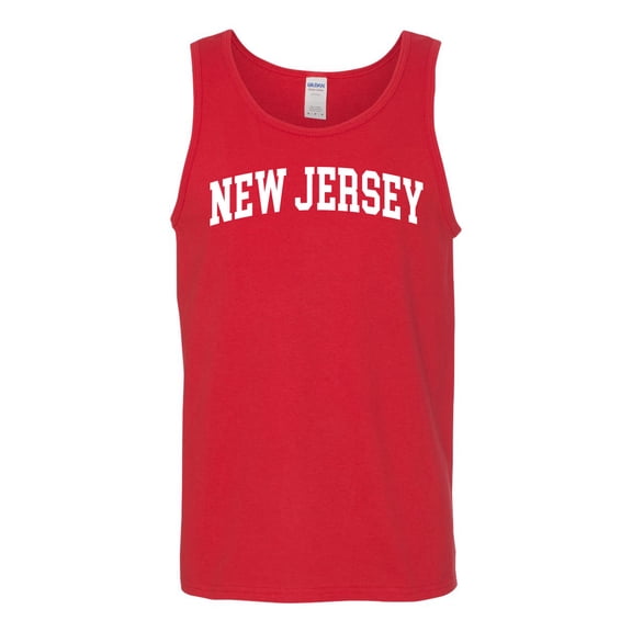 Wild Bobby State of New Jersey College Style Men Tank Top