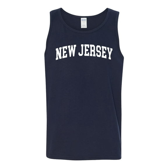 Wild Bobby State of New Jersey College Style Men Tank Top