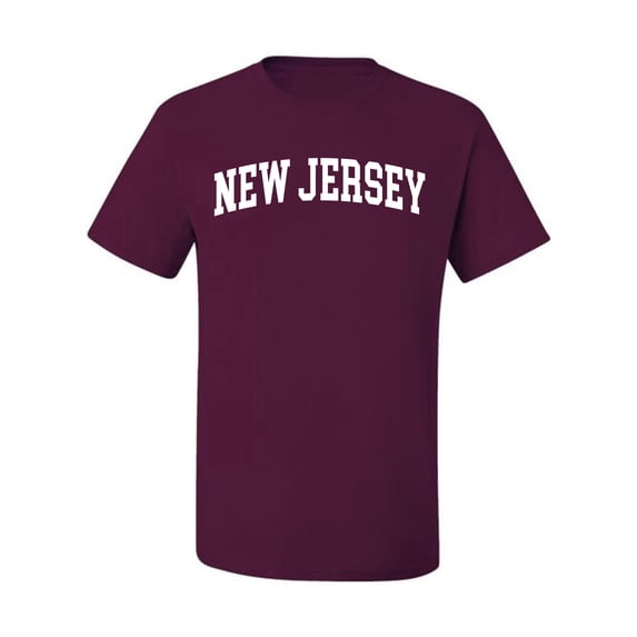 Wild Bobby State of New Jersey College Style Men Tee