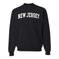 thumbnail image 1 of Wild Bobby State of New Jersey College Style Unisex Crewneck Sweatshirt, 1 of 6