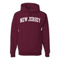 thumbnail image 1 of Wild Bobby State of New Jersey College Style Unisex Hoodie Sweatshirt, 1 of 6