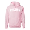 thumbnail image 1 of Wild Bobby State of New Jersey College Style Unisex Hoodie Sweatshirt, 1 of 1