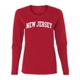 thumbnail image 1 of Wild Bobby State of New Jersey College Style Women Graphic Long Sleeve Tee, 1 of 5