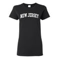 thumbnail image 1 of Wild Bobby State of New Jersey College Style Women Graphic Tee, 1 of 6