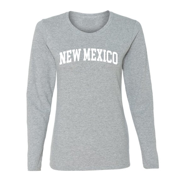 Wild Bobby State of New Mexico College Style Women Graphic Long Sleeve Tee