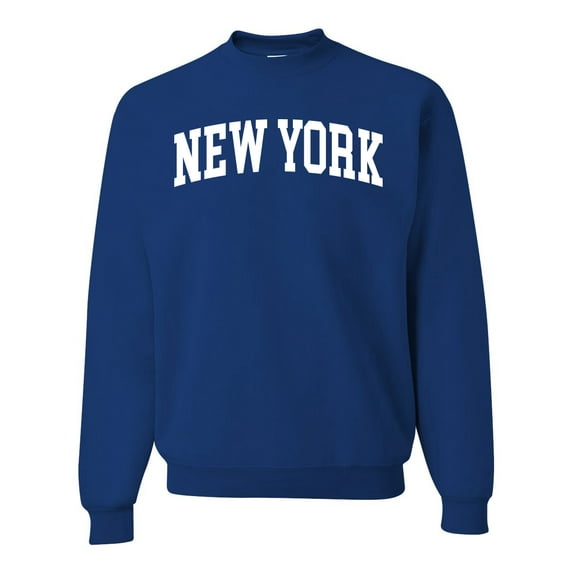 Wild Bobby State of New York College Style Unisex Crewneck Sweatshirt