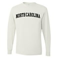 thumbnail image 1 of Wild Bobby State of North Carolina College Style Men Long Sleeve Shirt, 1 of 6
