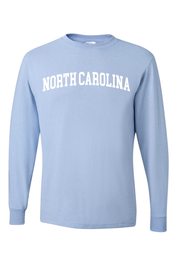 State of North Carolina College Style Men Long Sleeve Shirt