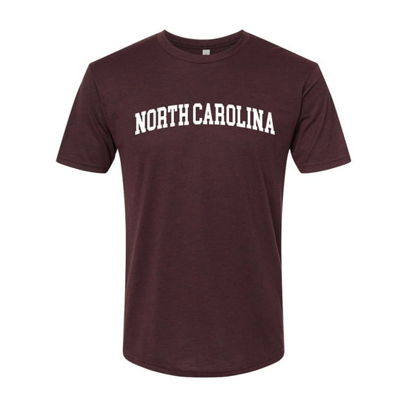 Wild Bobby State of North Carolina College Style Men Premium Tri Blend Tee