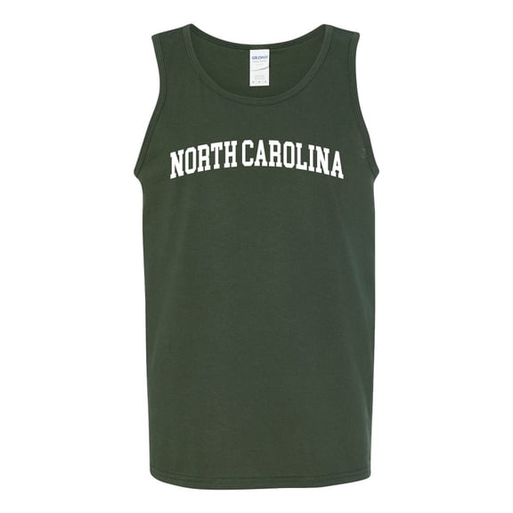 Wild Bobby State of North Carolina College Style Men Tank Top