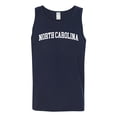 thumbnail image 1 of Wild Bobby State of North Carolina College Style Men Tank Top, 1 of 5