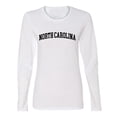 thumbnail image 1 of Wild Bobby State of North Carolina College Style Women Graphic Long Sleeve Tee, 1 of 5