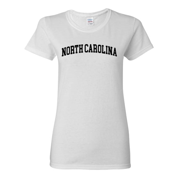 Wild Bobby State of North Carolina College Style Women Graphic Tee