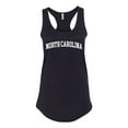 thumbnail image 1 of Wild Bobby State of North Carolina College Style Women Racerback Tank Top, 1 of 5