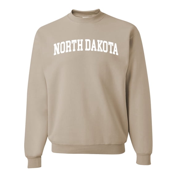 Wild Bobby State of North Dakota College Style Unisex Crewneck Sweatshirt