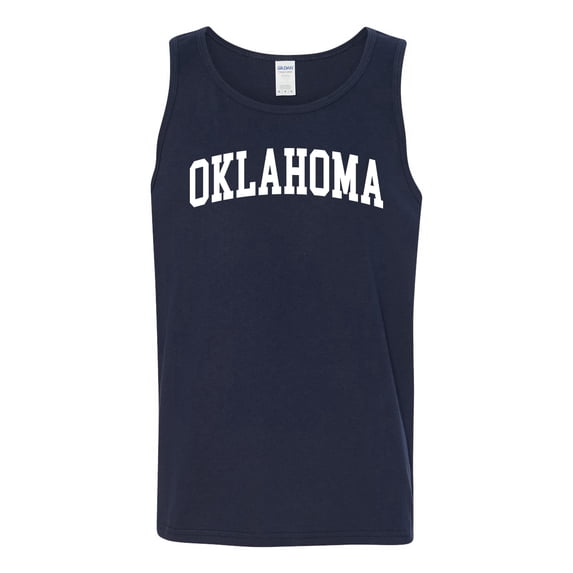 Wild Bobby State of Oklahoma College Style Men Tank Top