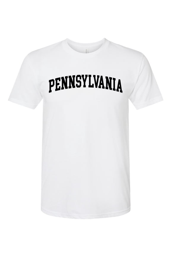 State of Pennsylvania College Style Men Premium Tri Blend Tee