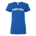 thumbnail image 1 of Wild Bobby State of Pennsylvania College Style Women Graphic Tee, 1 of 6