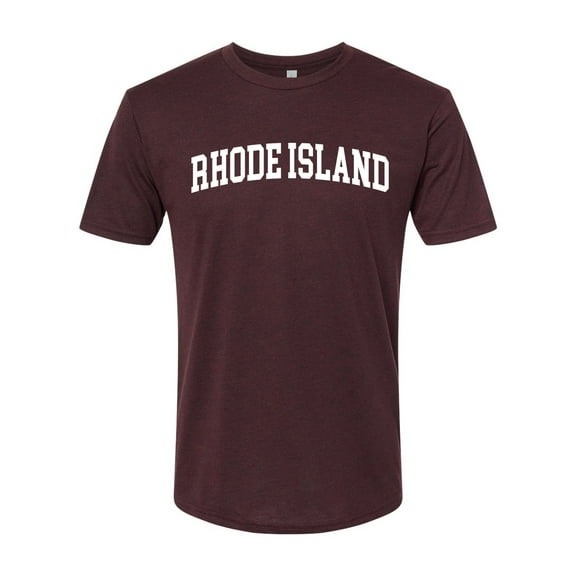 Wild Bobby State of Rhode Island College Style Men Premium Tri Blend Tee
