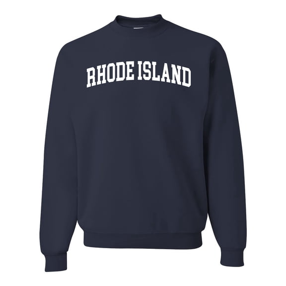 Wild Bobby State of Rhode Island College Style Unisex Crewneck Sweatshirt