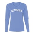 thumbnail image 1 of Wild Bobby State of South Dakota College Style Women Graphic Long Sleeve Tee, 1 of 5