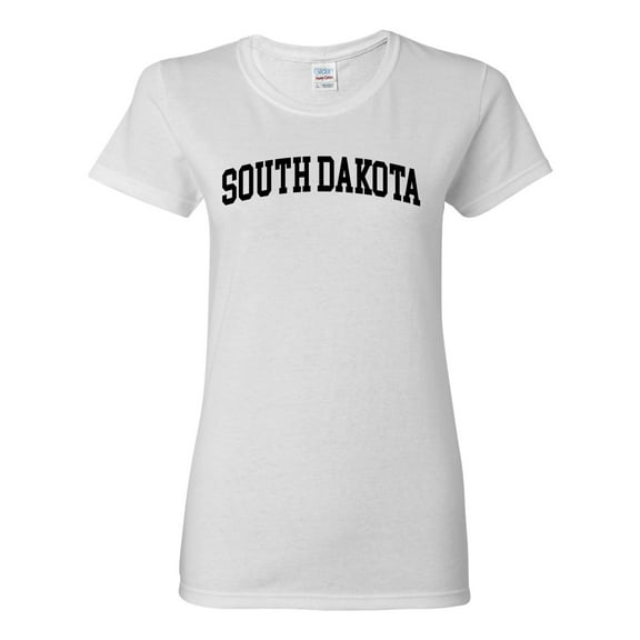 Wild Bobby State of South Dakota College Style Women Graphic Tee