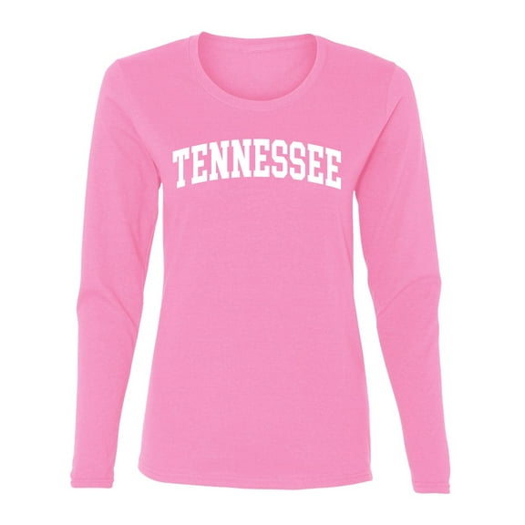 Wild Bobby State of Tennessee College Style Women Graphic Long Sleeve Tee