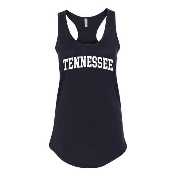 Wild Bobby State of Tennessee College Style Women Racerback Tank Top
