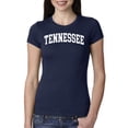 thumbnail image 1 of Wild Bobby State of Tennessee College Style Women Slim Fit Junior Tee, 1 of 6