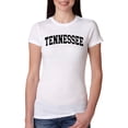 thumbnail image 1 of Wild Bobby State of Tennessee College Style Women Slim Fit Junior Tee, 1 of 6