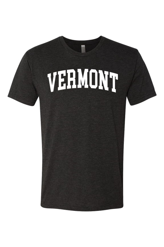 State of Vermont College Style Men Premium Tri Blend Tee