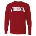 thumbnail image 1 of Wild Bobby State of Virginia College Style Men Long Sleeve Shirt, 1 of 6