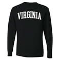 thumbnail image 1 of Wild Bobby State of Virginia College Style Men Long Sleeve Shirt, 1 of 6