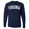 thumbnail image 1 of Wild Bobby State of Virginia College Style Men Long Sleeve Shirt, 1 of 6