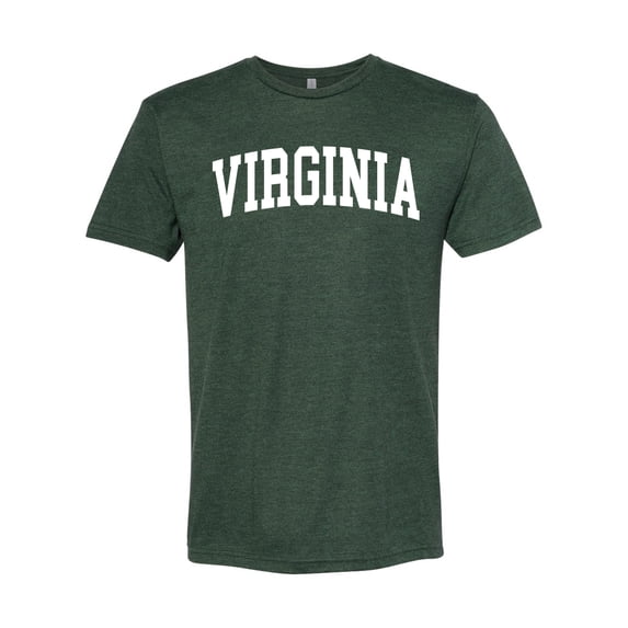 Wild Bobby State of Virginia College Style Men Premium Tri Blend Tee