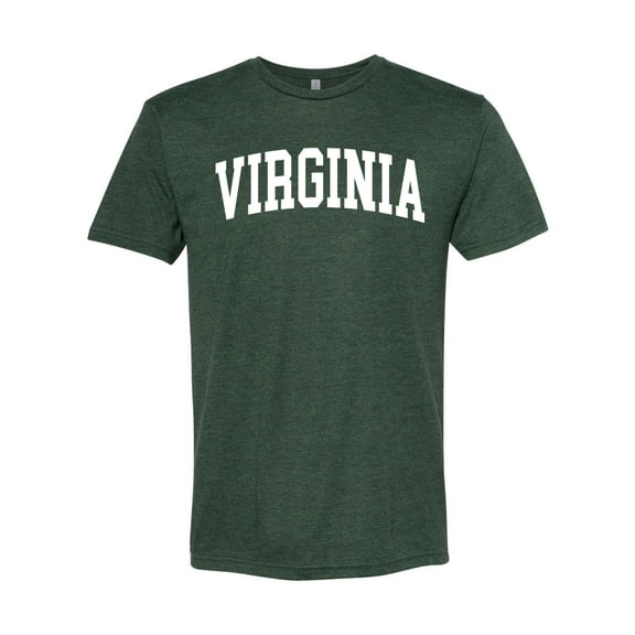 Wild Bobby State of Virginia College Style Men Premium Tri Blend Tee