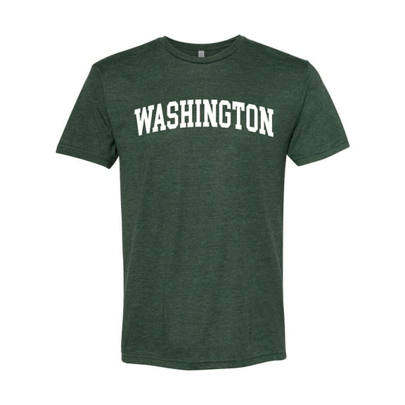 Wild Bobby State of Washington College Style Men Premium Tri Blend Tee