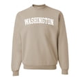 thumbnail image 1 of Wild Bobby State of Washington College Style Unisex Crewneck Sweatshirt, 1 of 6