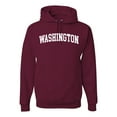 thumbnail image 1 of Wild Bobby State of Washington College Style Unisex Hoodie Sweatshirt, 1 of 6